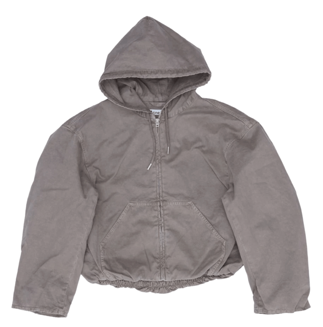 Boxy fit cotton hooded sweatshirt