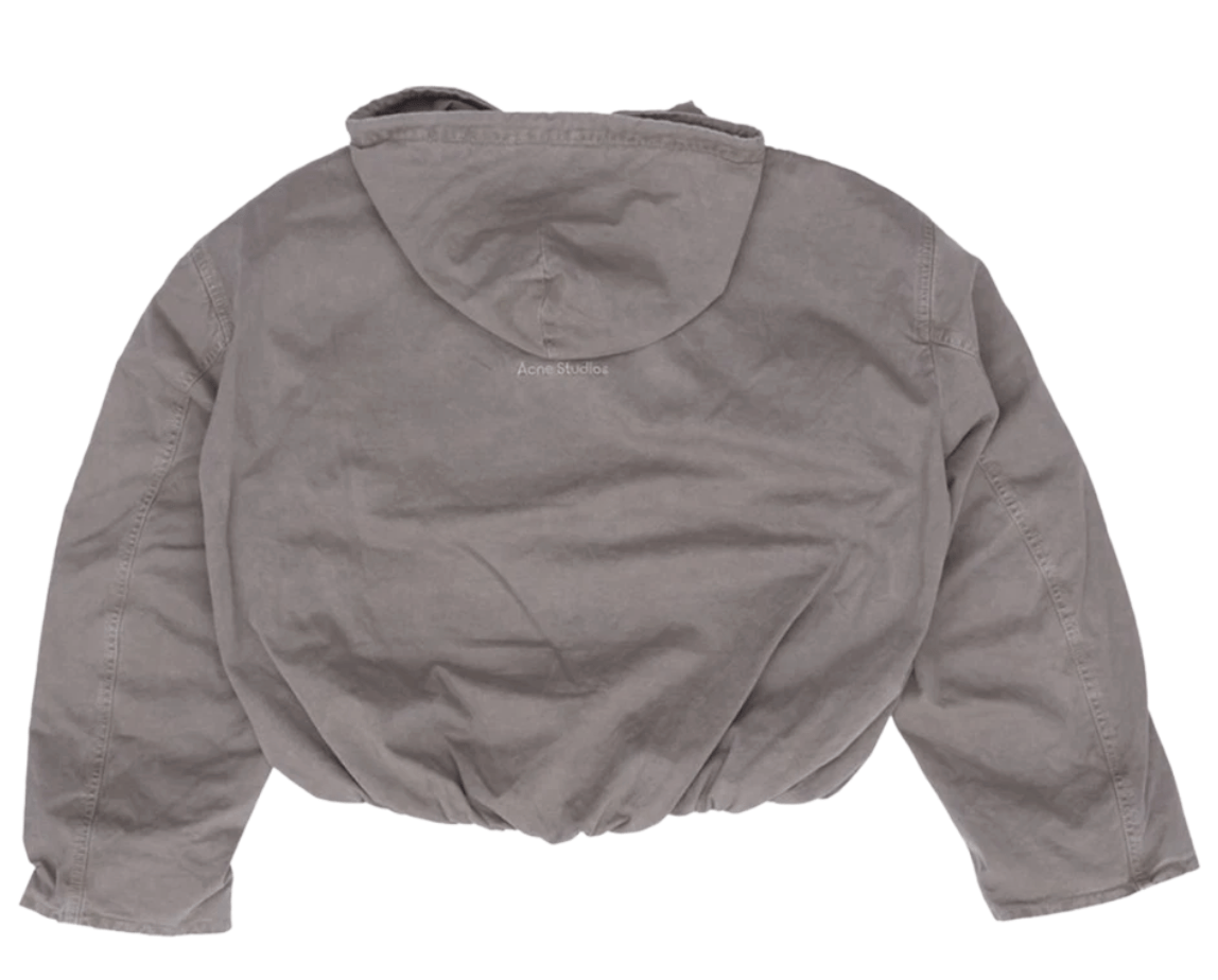 Boxy fit cotton hooded sweatshirt