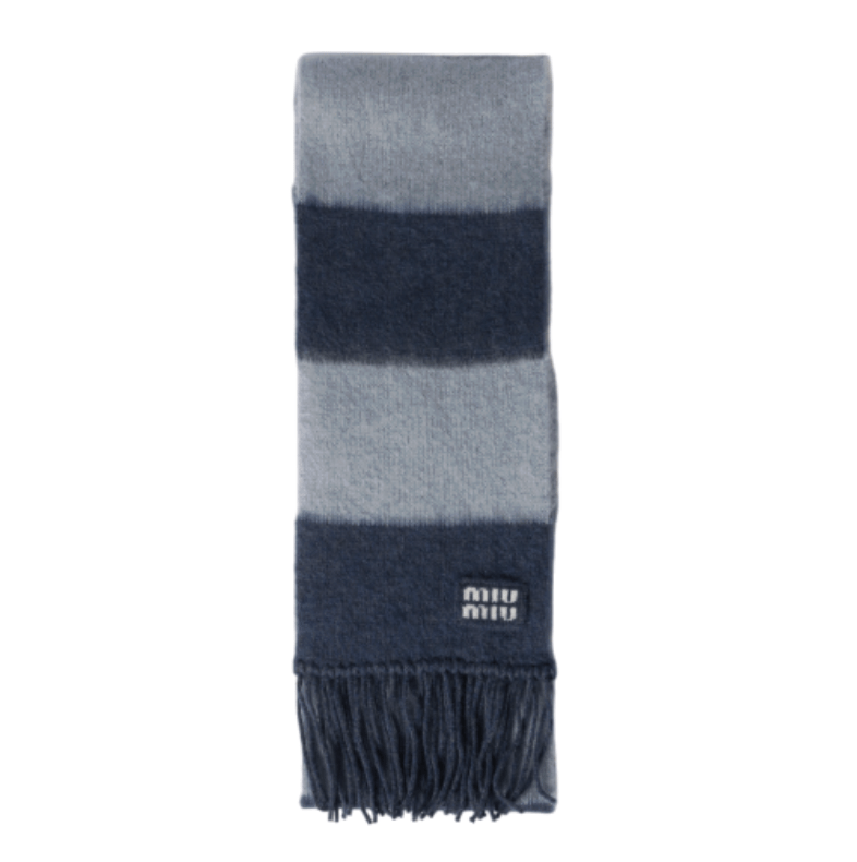 Miu Miu Embroidered Mohair Blend Scarf