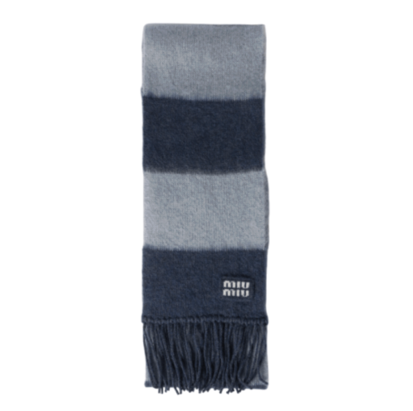 Miu Miu Embroidered Mohair Blend Scarf