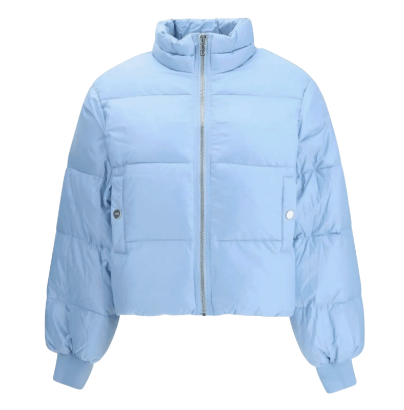 BLUE SHORT PUFFER JACKET 