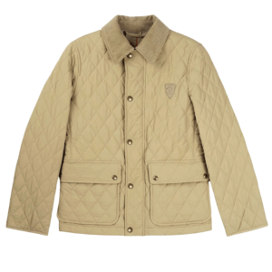 (W) Burberry Quilted Nylon Jacket Flax Sand