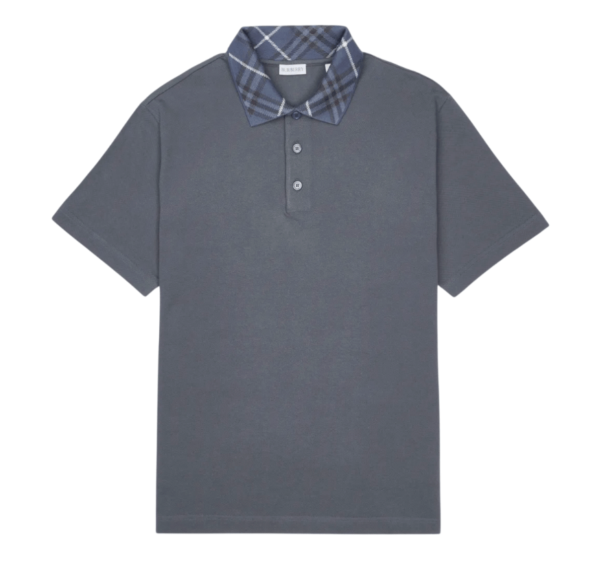 POLO WITH CHECK COLLAR