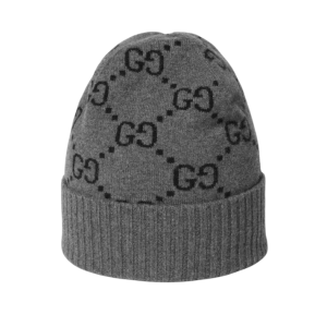 Gucci GG Cashmere Hat Black Grey