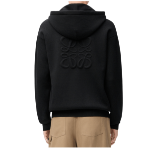 Anagram Zip-Up Hoodie in Wool 