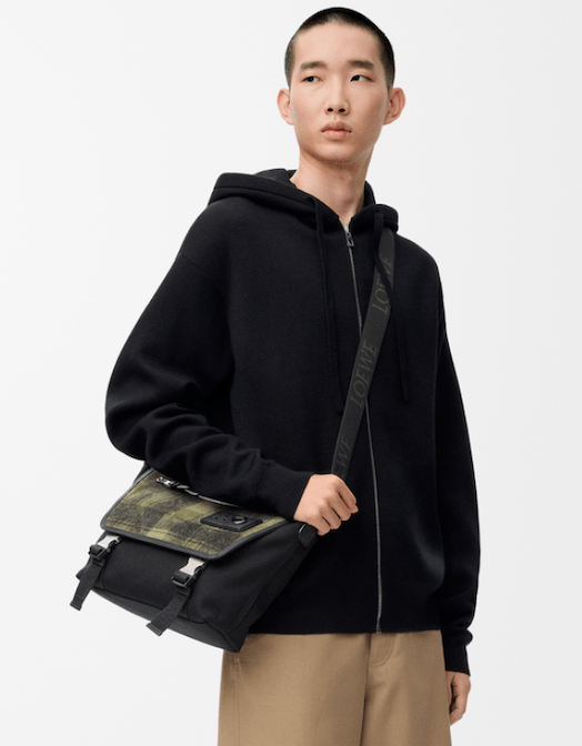 Anagram Zip-Up Hoodie in Wool 