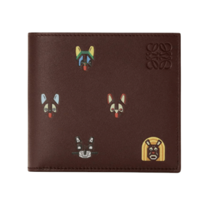 LOEWE x Louis Wain Cats bifold wallet in classic calfskin 