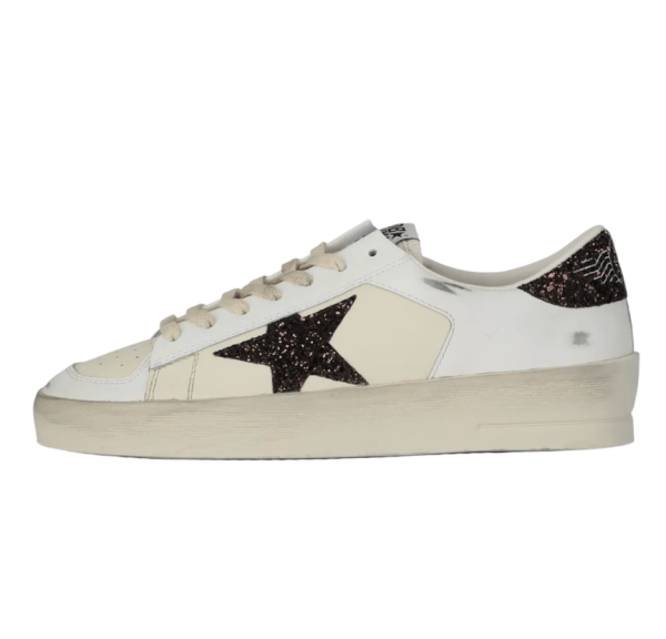 Stardan Glitter Star Leather Sneakers