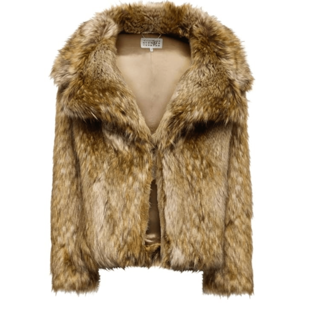 MM6 Maison Margiela brown faux fur/shearling jacket