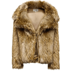MM6 Maison Margiela brown faux fur/shearling jacket