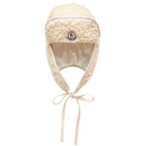 Moncler Reversible Teddy Hat White Ivory - 25FW