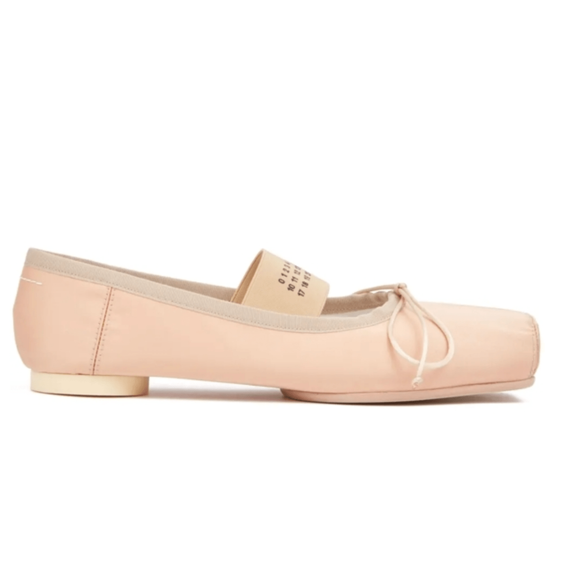 logo strap ballerina flats
