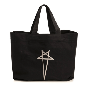 Rick Owens Canvas Beach Tote Bag in Black