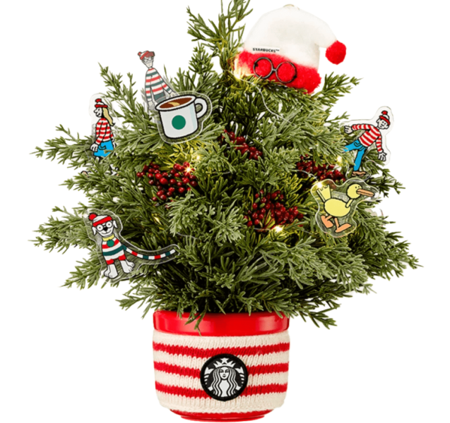 Starbucks x Where's Wally Joyful Christmas Tree