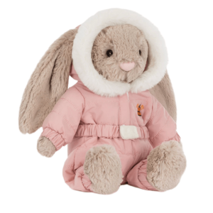 Jellycat Bashful Bunny Snow Suit Beige Pink