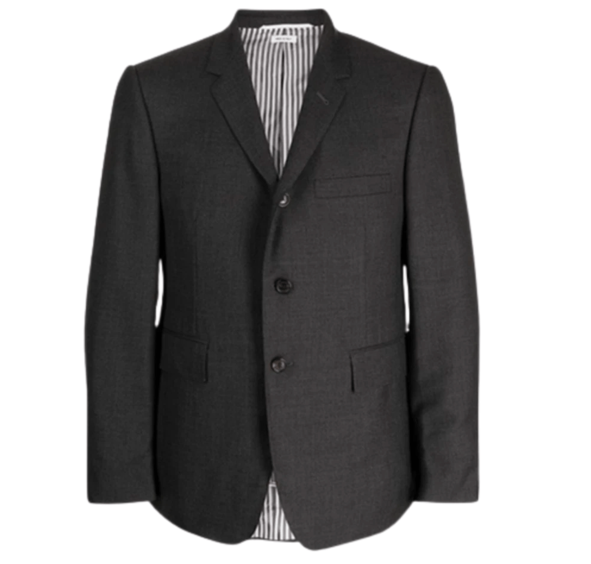Thom Browne Twill Classic Sport Coat Charcoal
