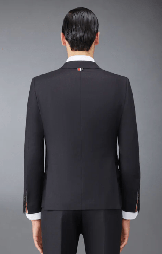 Thom Browne Twill Classic Sport Coat Charcoal