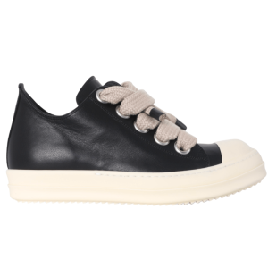 RICK OWENS JUMBOLACE LOW SNEAKERS BLACK/MILK/MILK