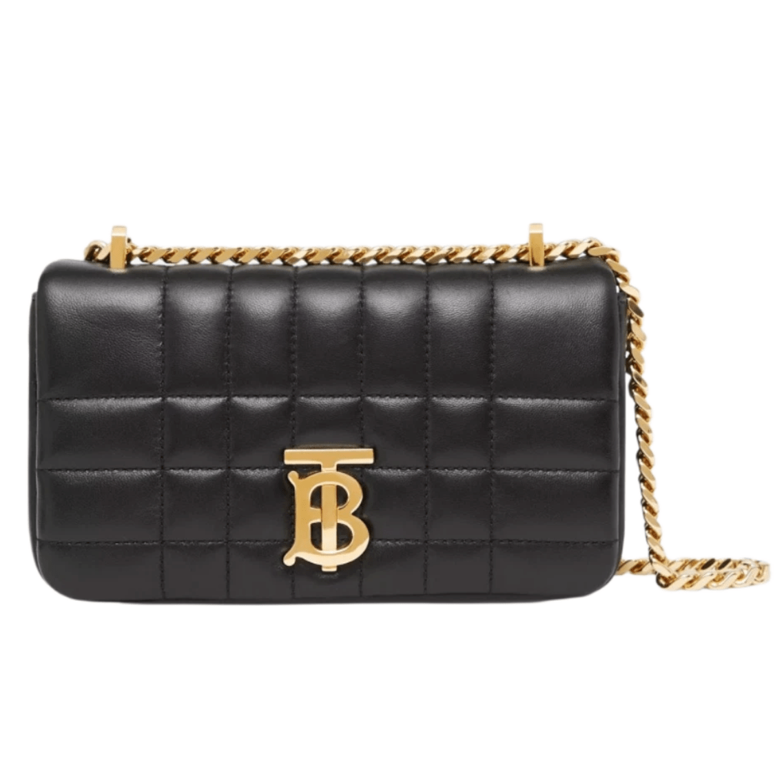 Burberry Quilted Leather Mini Lola Bag Black
