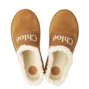Chloe Logo Suede Slip-On 