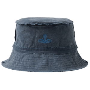 Vivienne Westwood Pigment Dyed Bucket Hat Navy