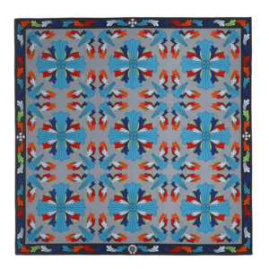 Chrome Hearts Ceiling Scarf Gray Twill Multicolor