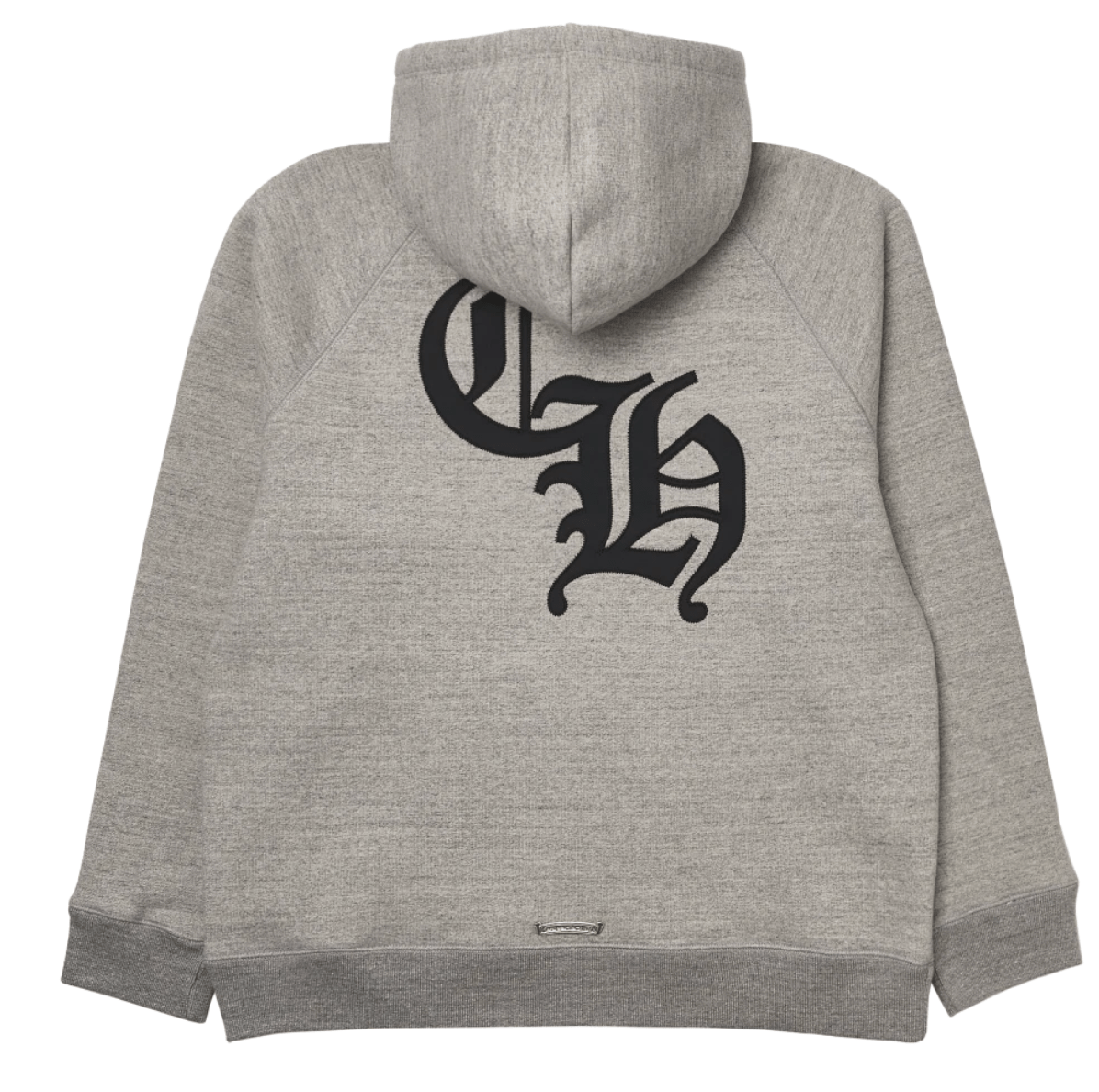 Chrome Hearts Nylon Cemetery Cross Patch CH Back Logo Hoodie Grey