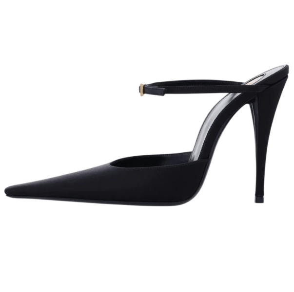 Saint Laurent 11cm Calypso Sandal Heel in black