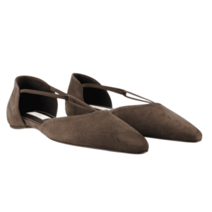 Toteme suede T-strap flat 
