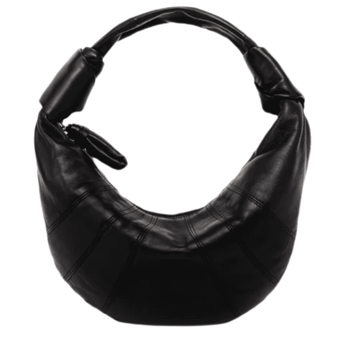 Lemaire Mini Fortune Croissant Bag Soft Nappa Leather Black