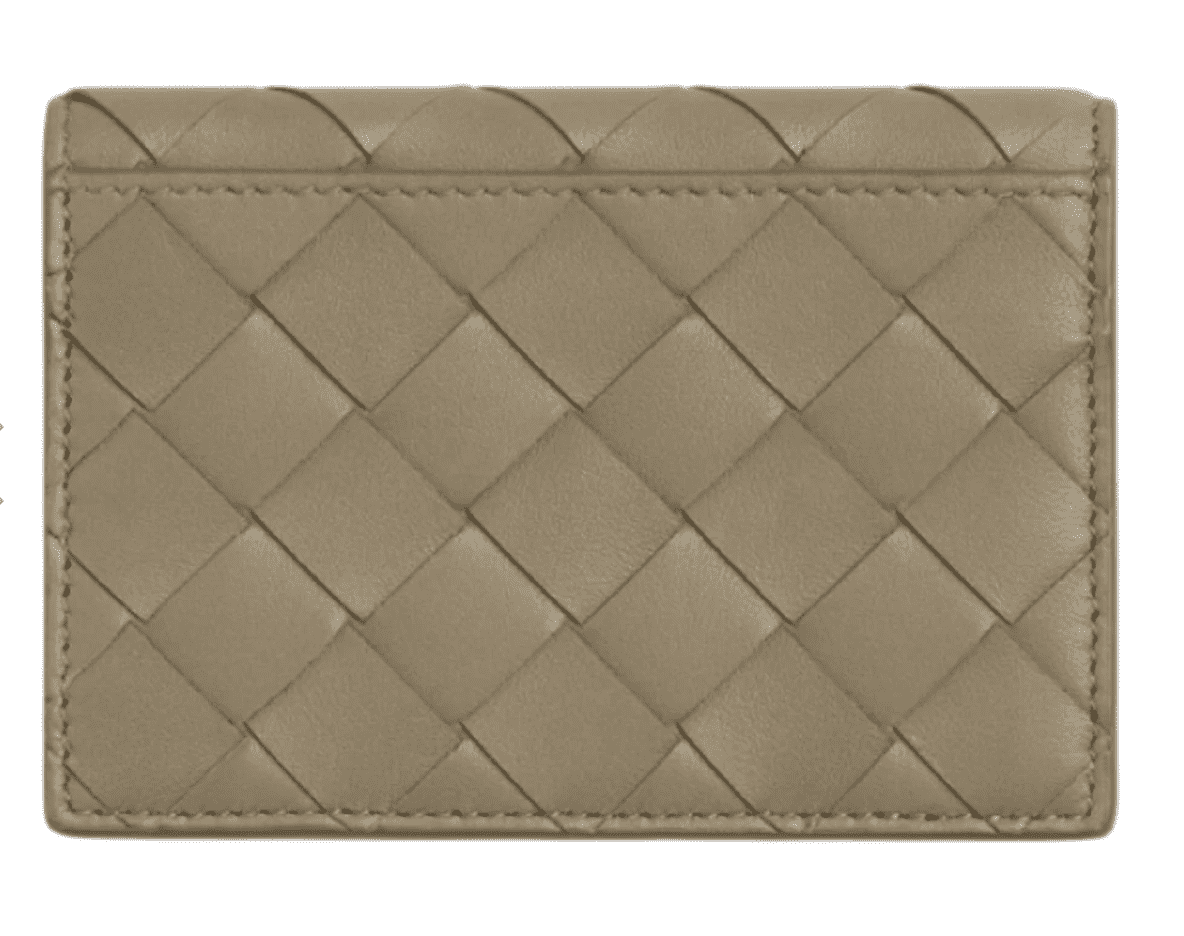 Bottega Veneta Business Card Case Taupe