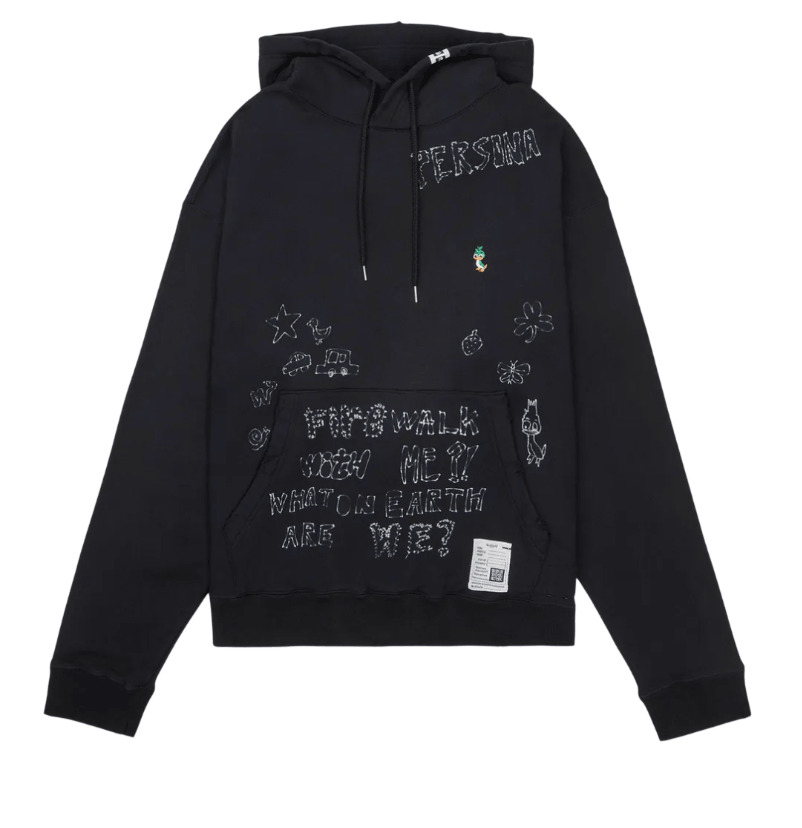 Maison Mihara Yasuhiro Distressed Hoodie in Black