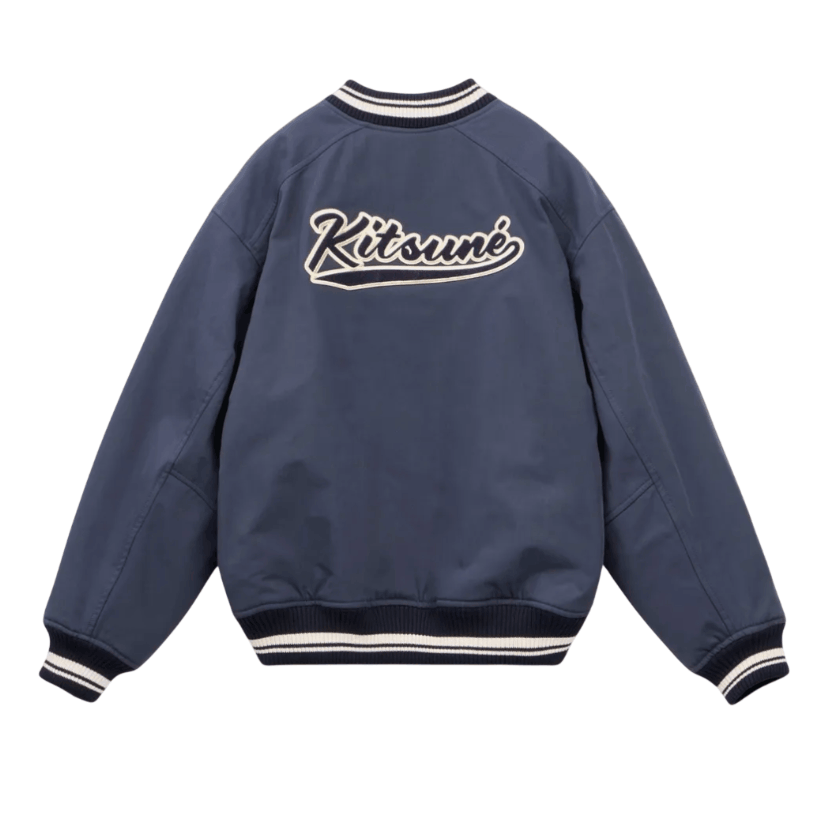 Maison Kitsune Teddy Blouson Deep Navy