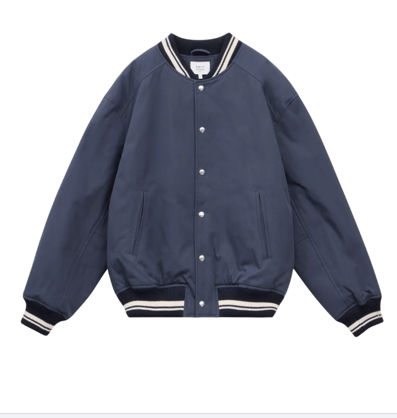 Maison Kitsune Teddy Blouson Deep Navy