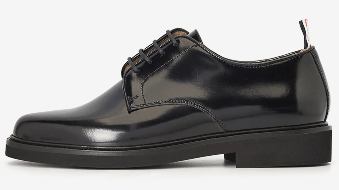 Thom Browne Shiny Calfksin Uniform Shoes Black