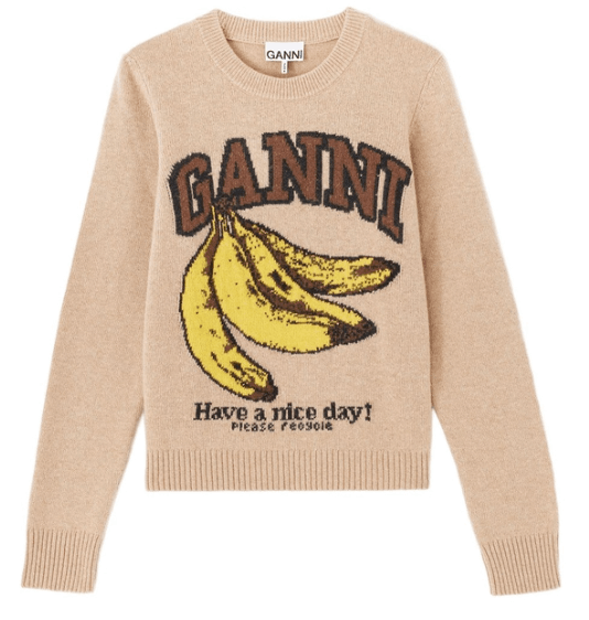 GRAPHIC WOOL JUMPER 