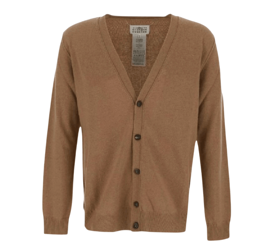 Maison Margiela Cashmere Cardigan Almond