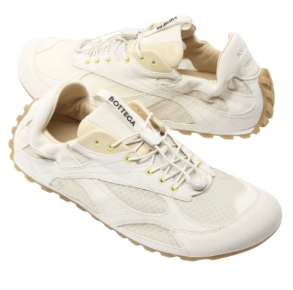 Bottega Veneta Nylon Trek Orbit Flash Sneaker in String Tufo
