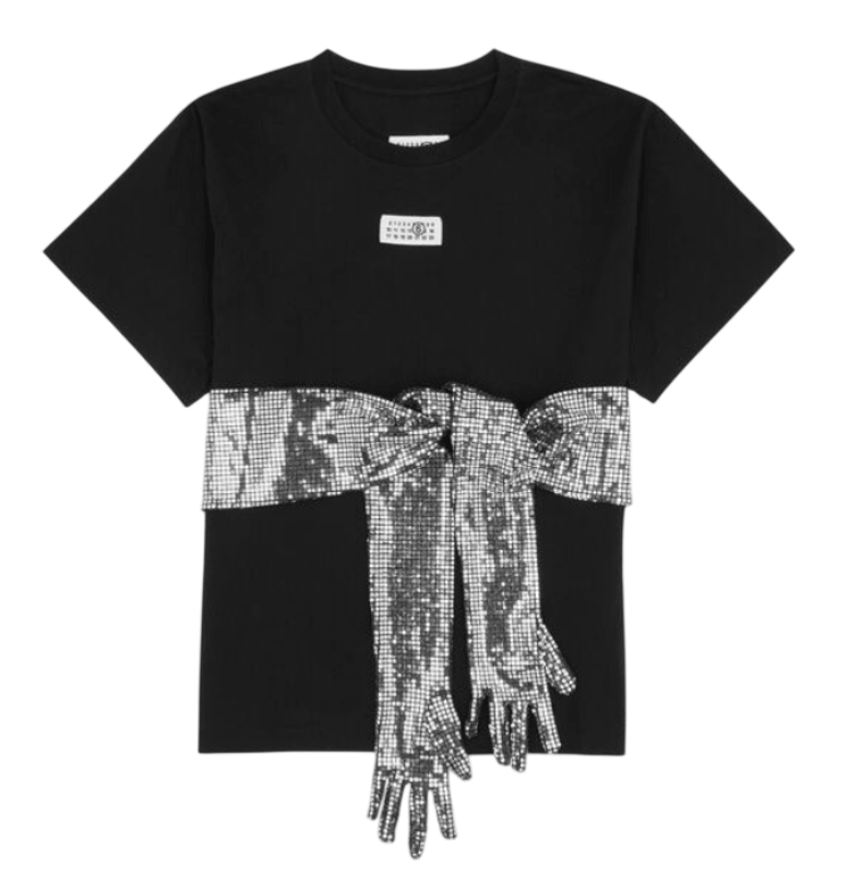 Cotton T-shirt with gloves
