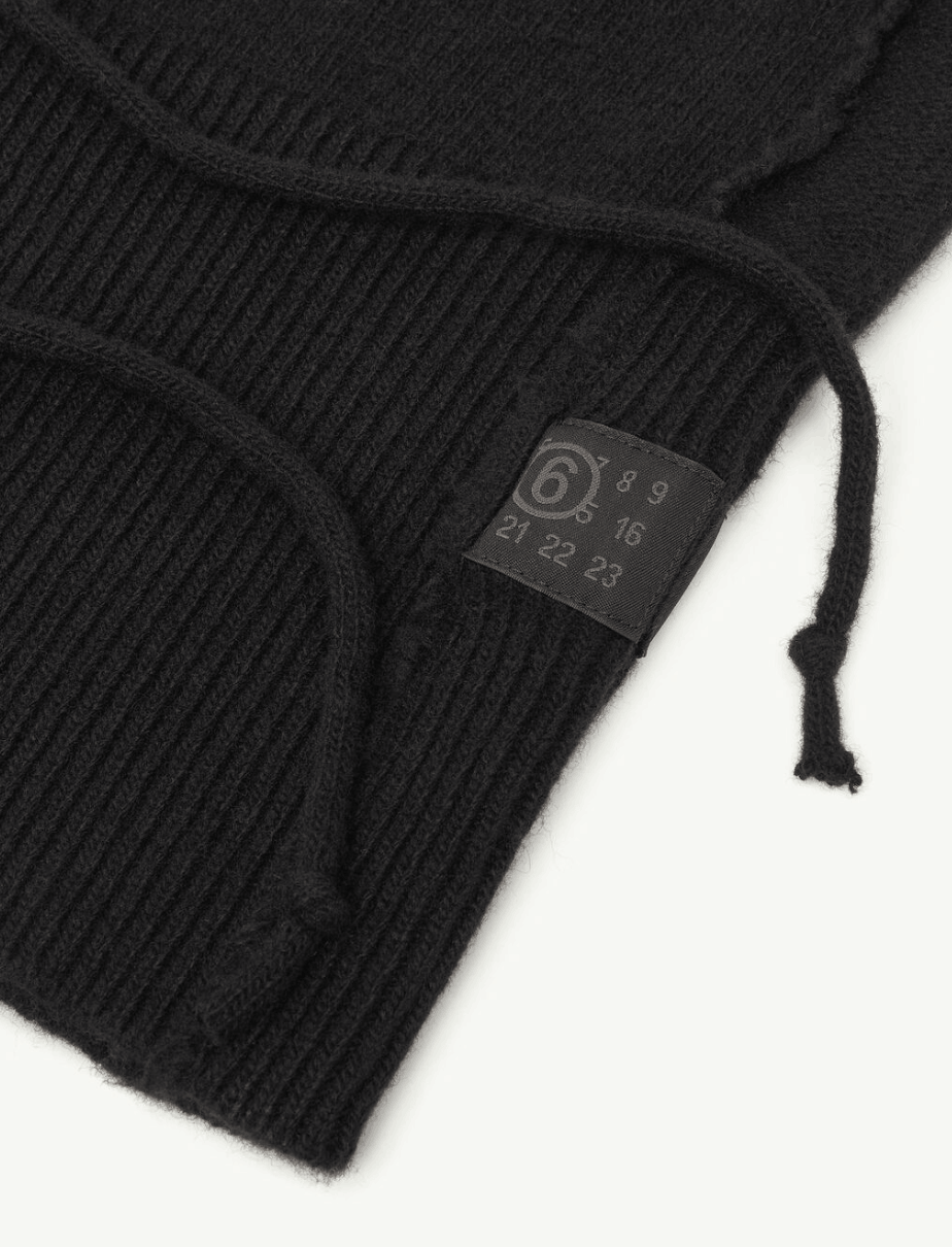 Knit hood - Black