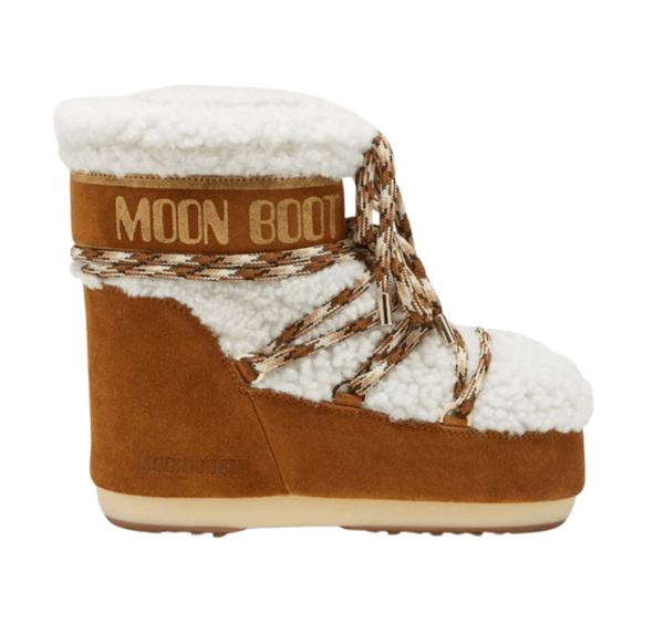 LAB69 ICON LOW BROWN SHEARLING BOOTS 