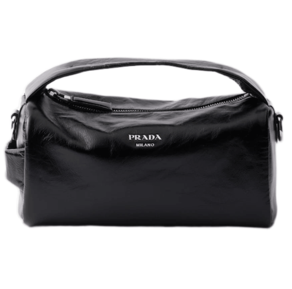 Prada Leather Shoulder Bag Black