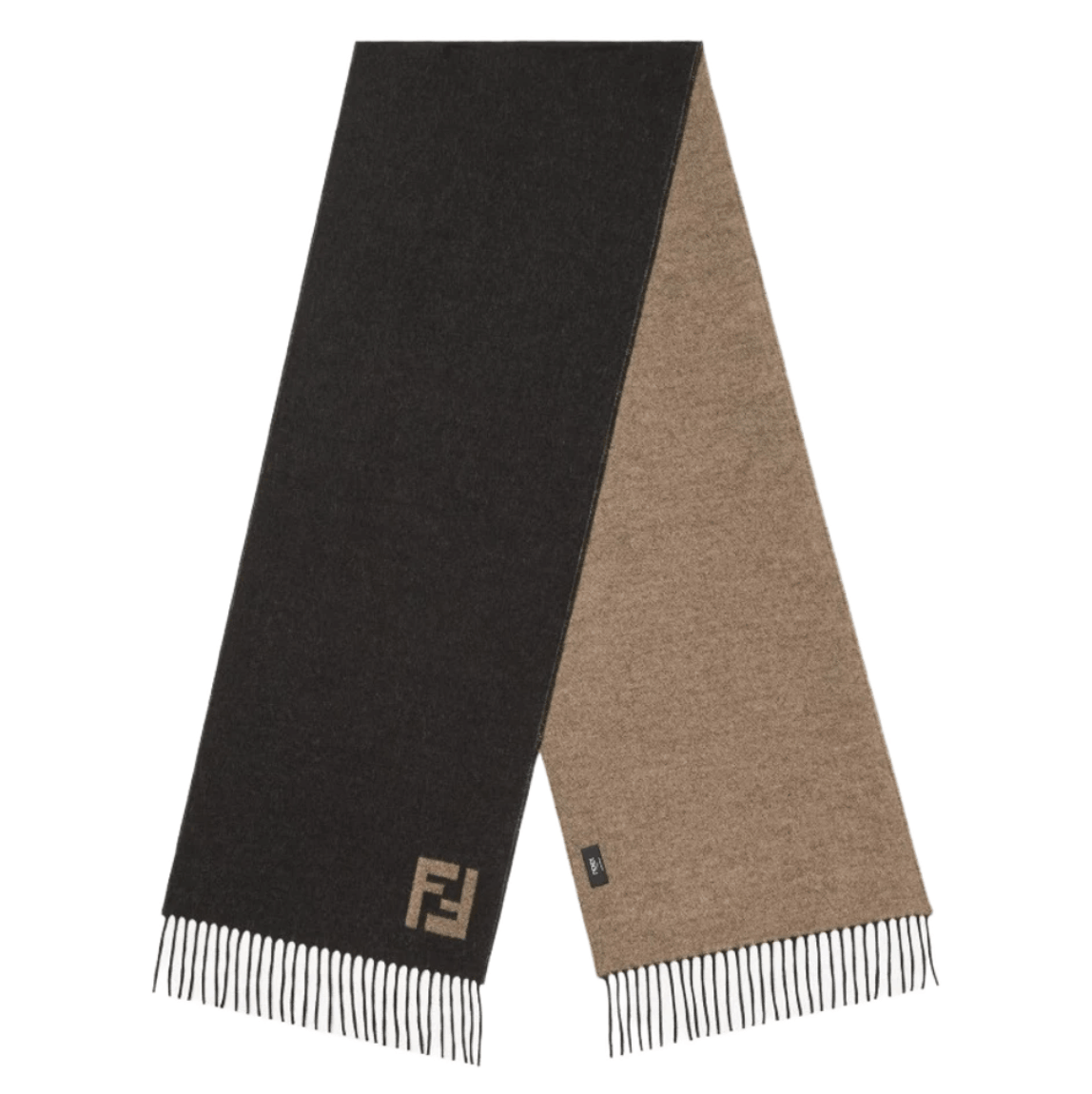 Fendi Wool Cashmere Muffler Beige
