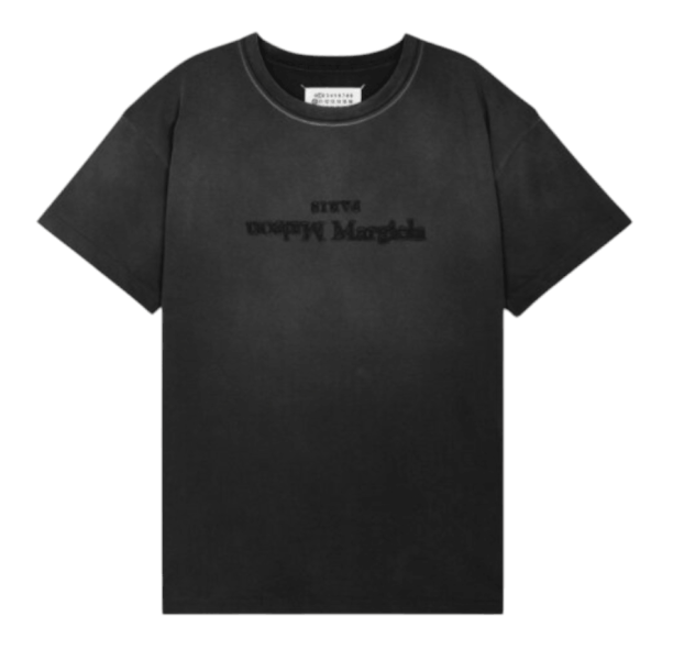 Maison Margiela Reverse Logo T - Shirt 'Washed Black