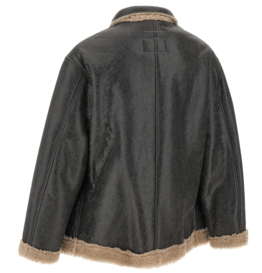 MM6 Maison Margiela Lambskin shearling-panel Jacket