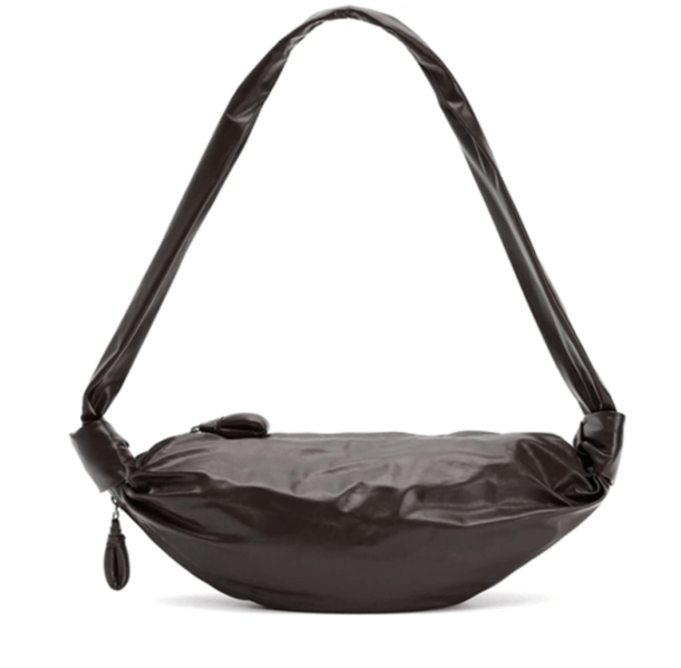 Lemaire Croissant Soft Small Bag in brown