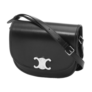 MEDIUM BESACE TRIOMPHE IN SUPPLE NATURAL CALFSKIN 