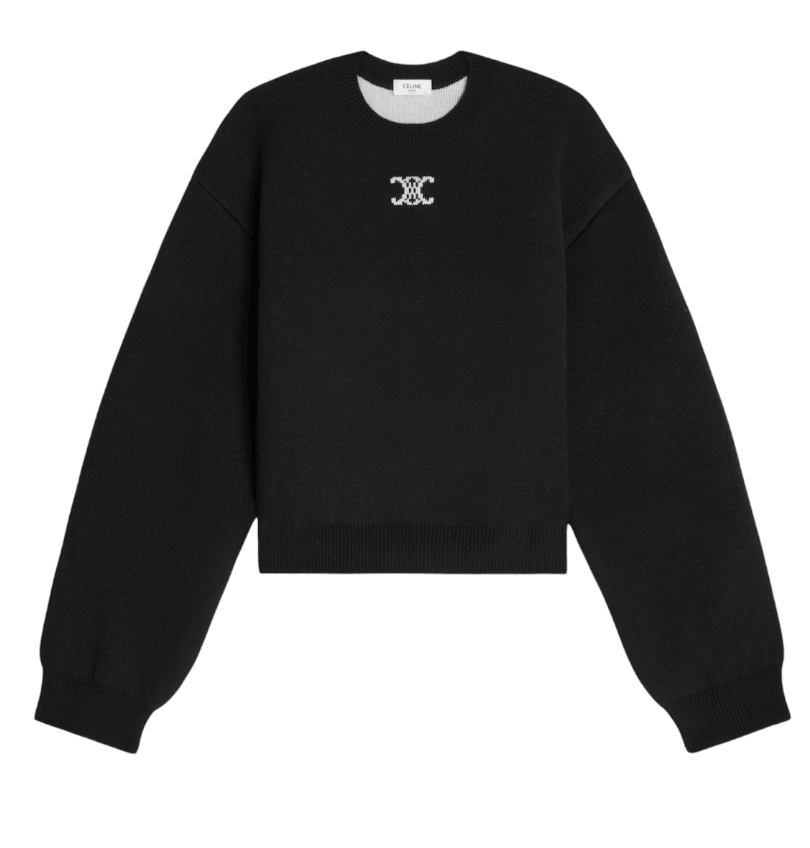 CREWNECK SWEATER IN CASHMERE BLACK