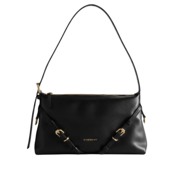 Mini Voyou bag in shiny leather in - black