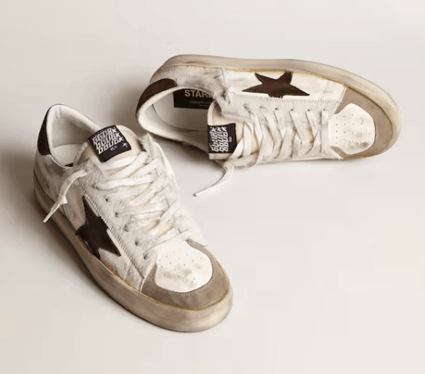 Golden Goose Stardan Sneakers White Brown